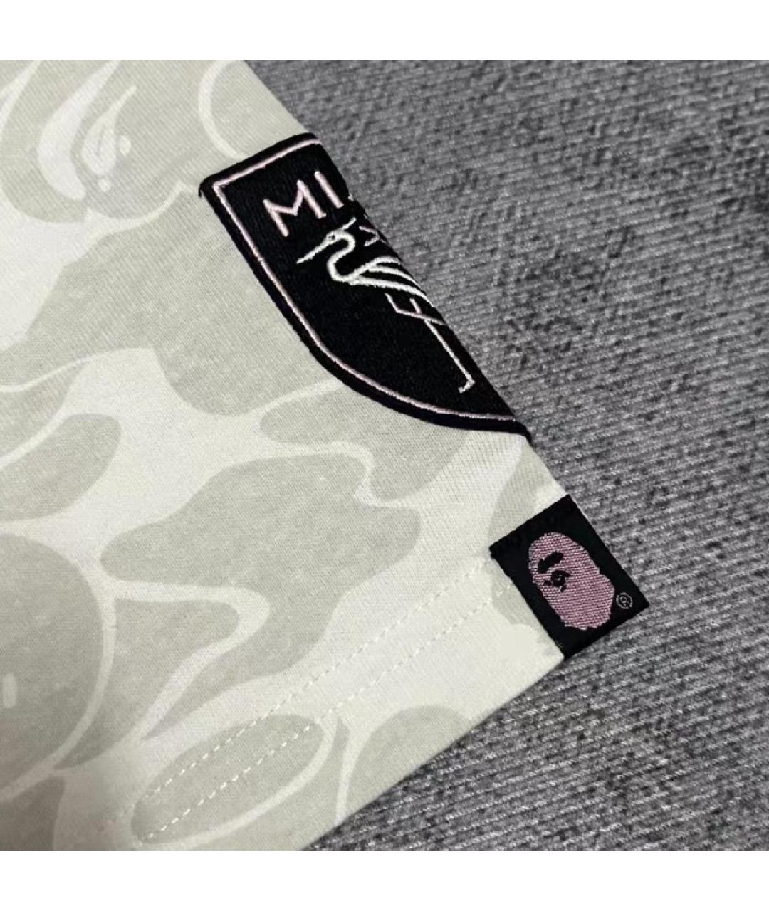 A BATHING APE Белая хлопковая футболка, фото 7