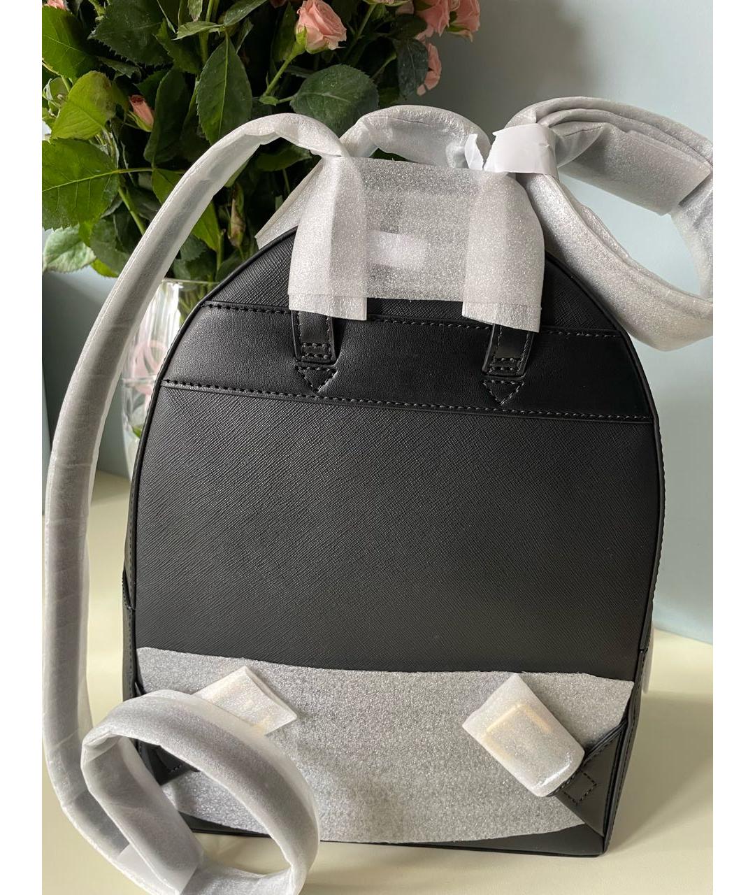 MICHAEL KORS Черный рюкзак из искусственной кожи, фото 2