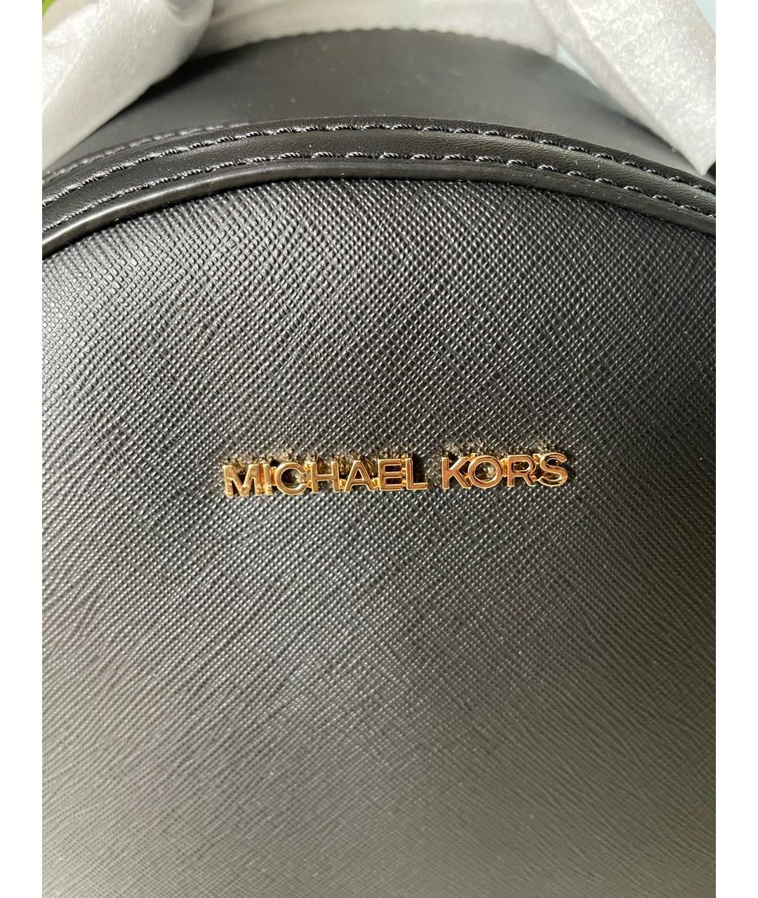 MICHAEL KORS Черный рюкзак из искусственной кожи, фото 4