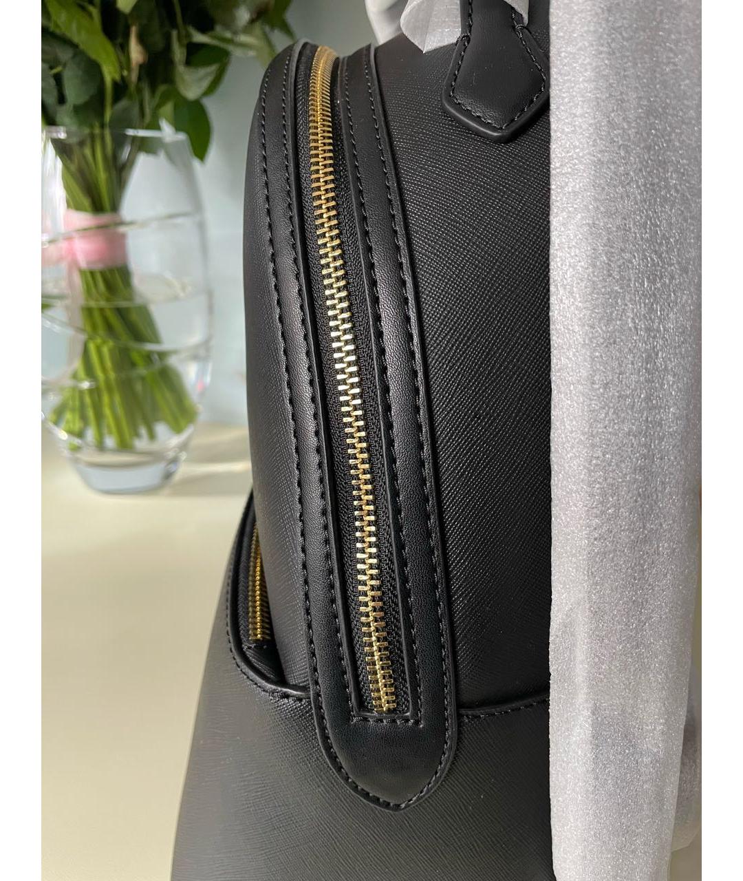 MICHAEL KORS Черный рюкзак из искусственной кожи, фото 3