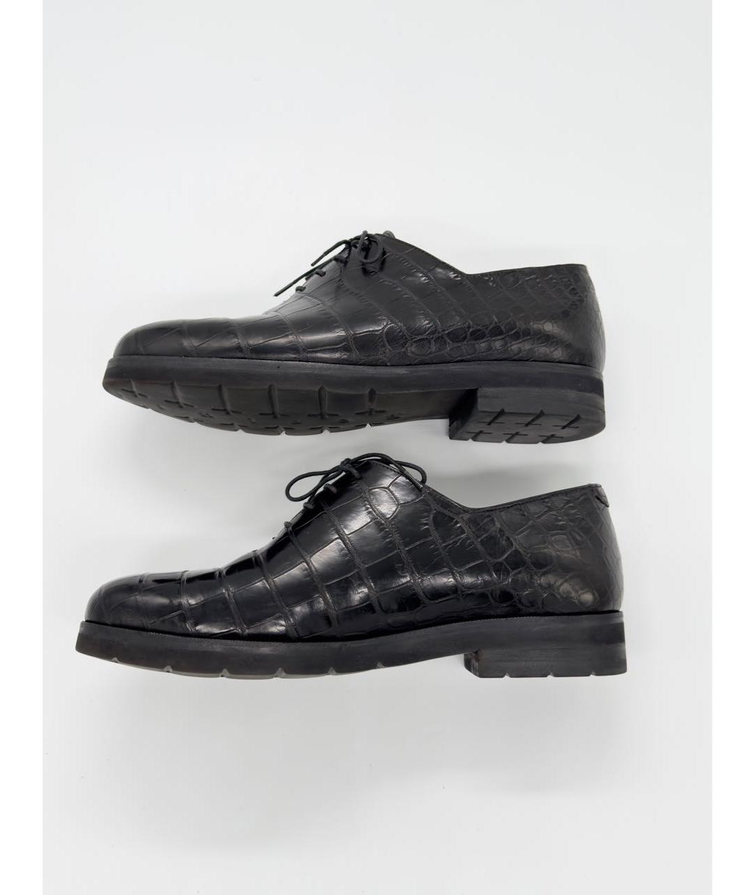 BERLUTI Черные туфли из экзотической кожи, фото 3