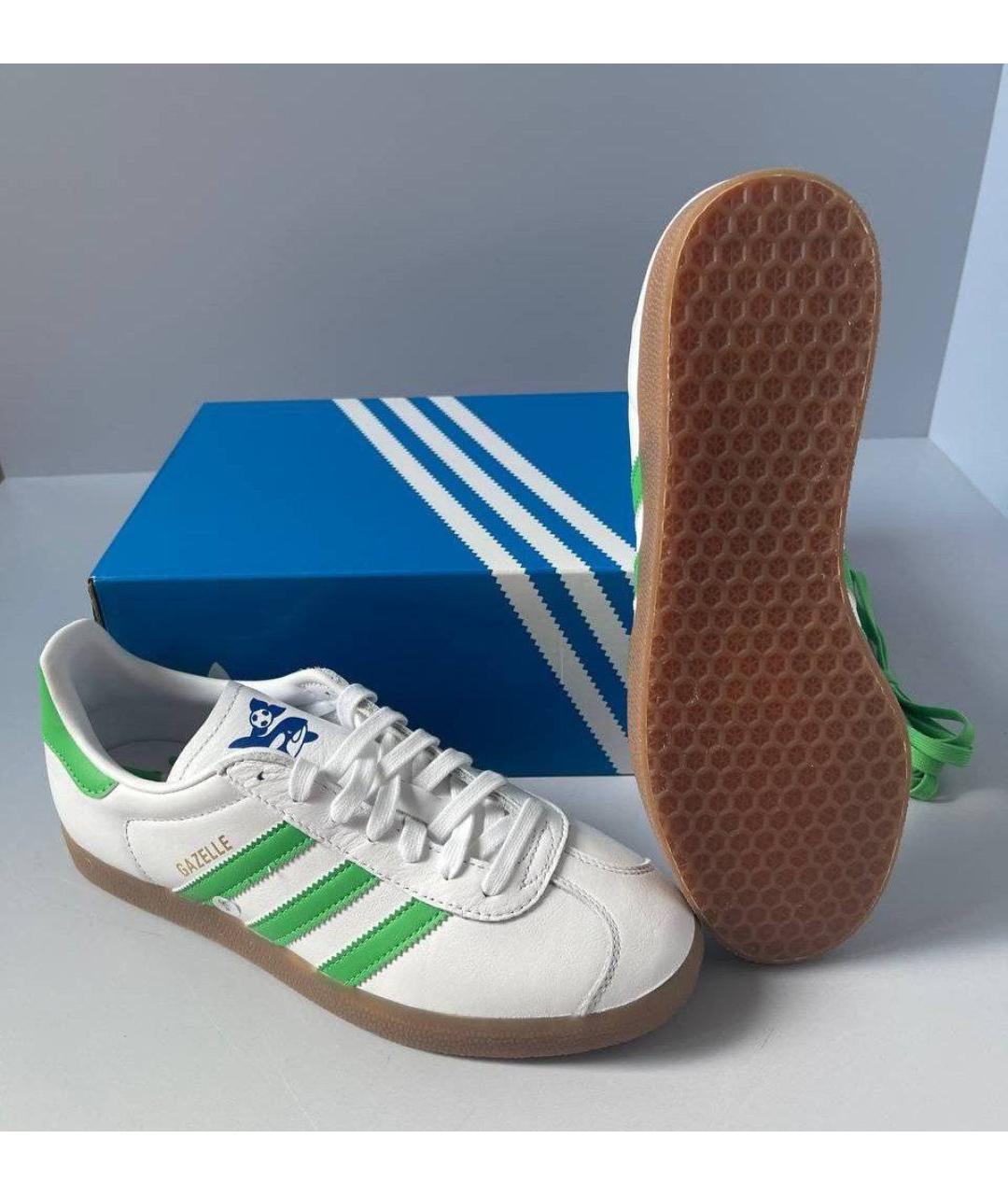 ADIDAS Белые кожаные низкие кроссовки / кеды, фото 9