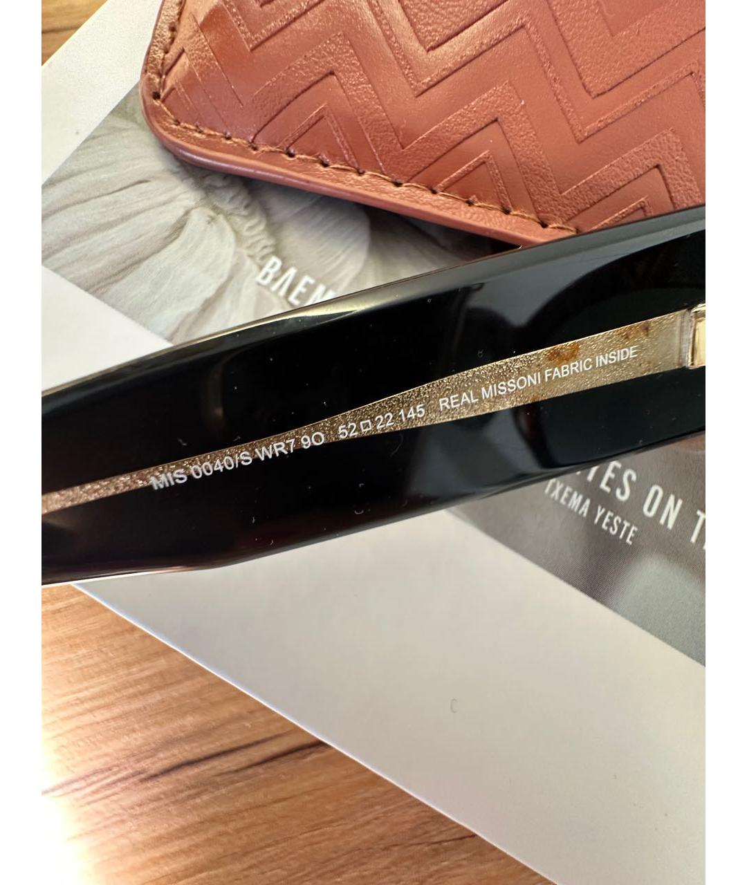 MISSONI Бордовые пластиковые солнцезащитные очки, фото 7