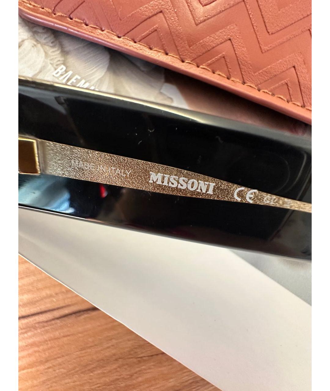 MISSONI Бордовые пластиковые солнцезащитные очки, фото 6