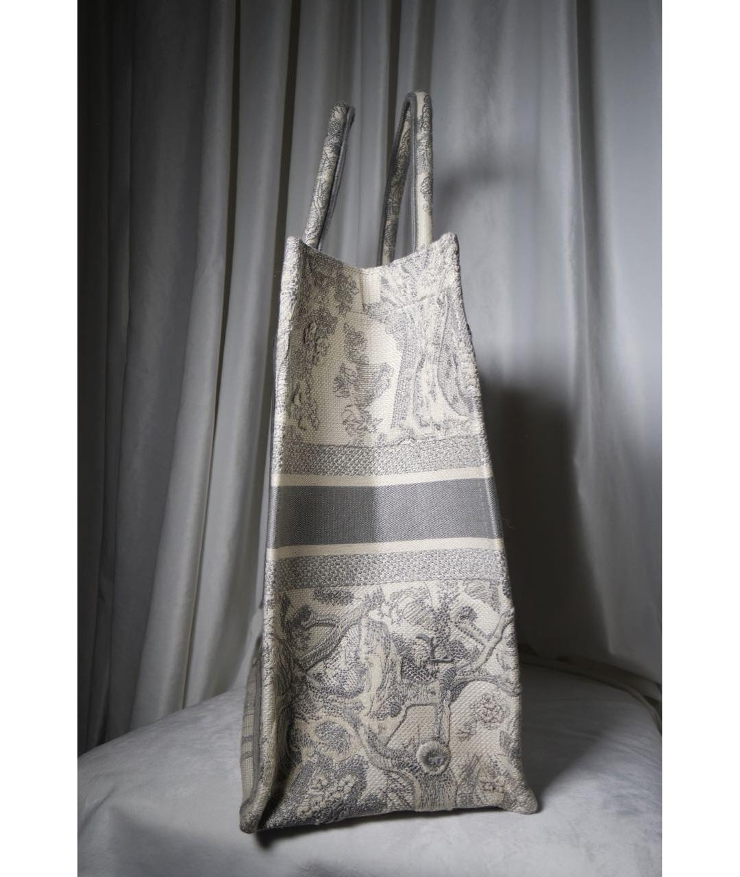CHRISTIAN DIOR Серая сумка тоут, фото 8