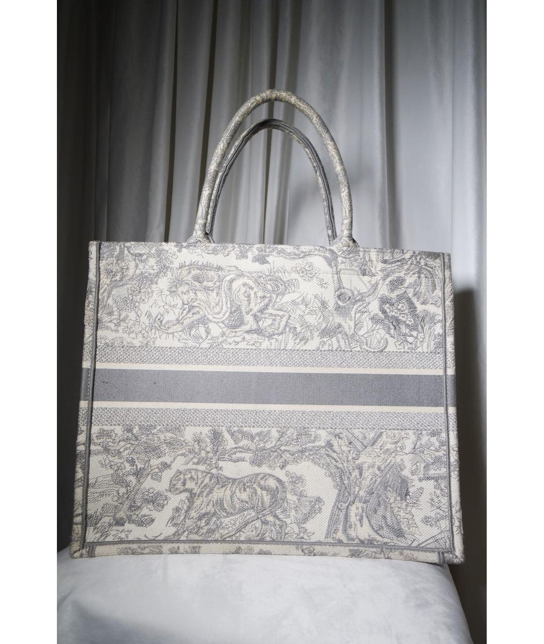 CHRISTIAN DIOR Серая сумка тоут, фото 4
