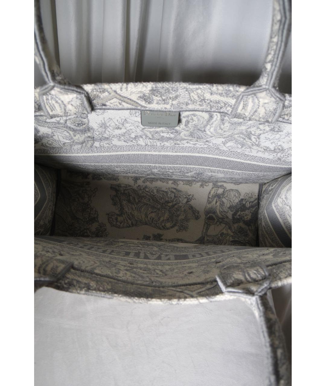 CHRISTIAN DIOR Серая сумка тоут, фото 5