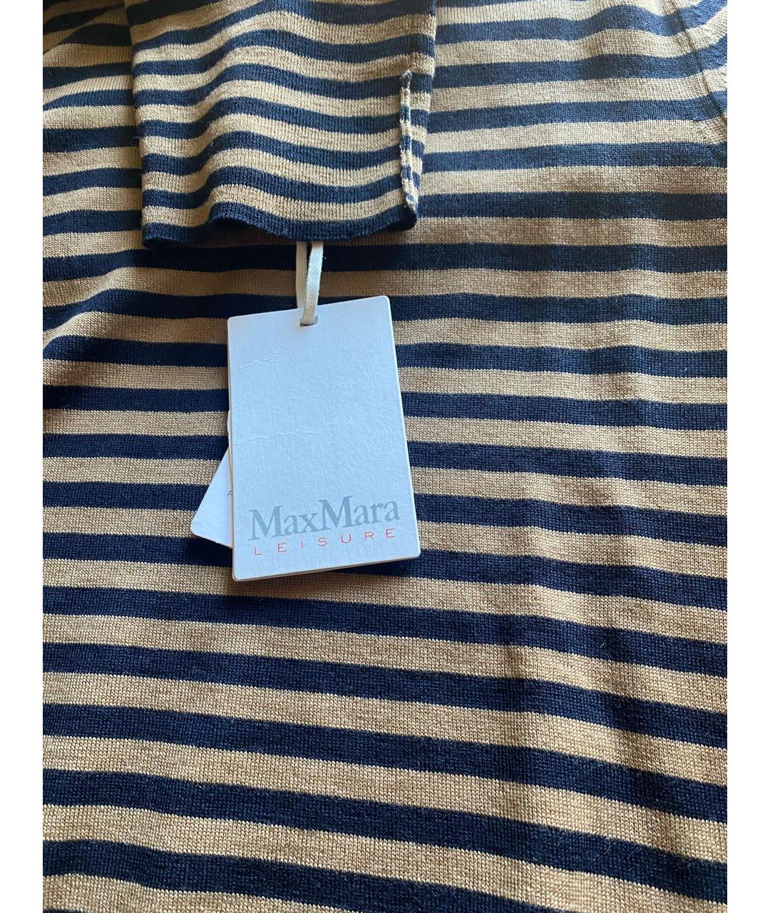 MAX MARA Коричневая шерстяная водолазка, фото 2