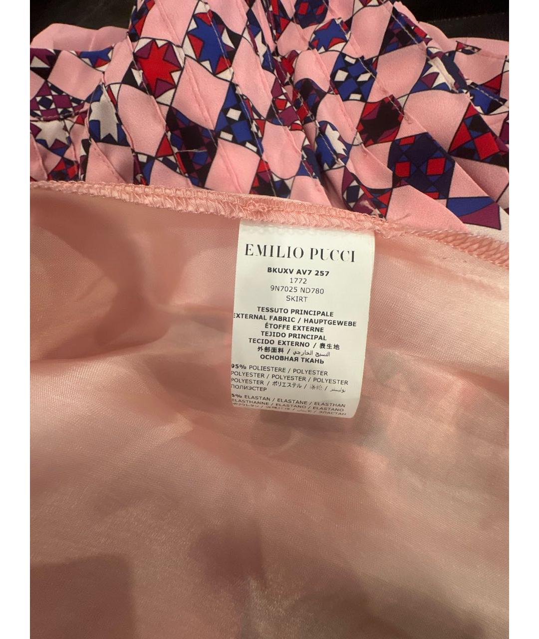 EMILIO PUCCI Полиэстеровая юбка, фото 6