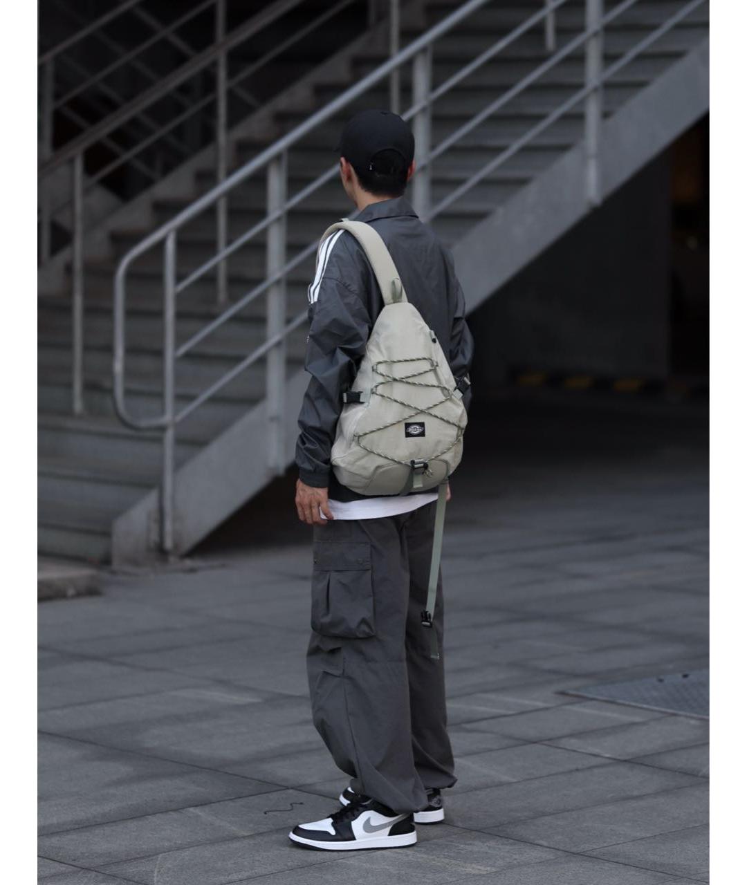 JORDAN Черные кожаные низкие кроссовки / кеды, фото 2