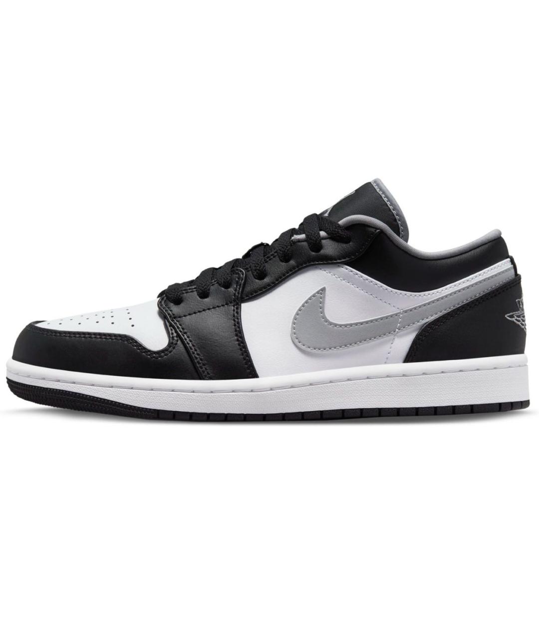 JORDAN Черные кожаные низкие кроссовки / кеды, фото 9