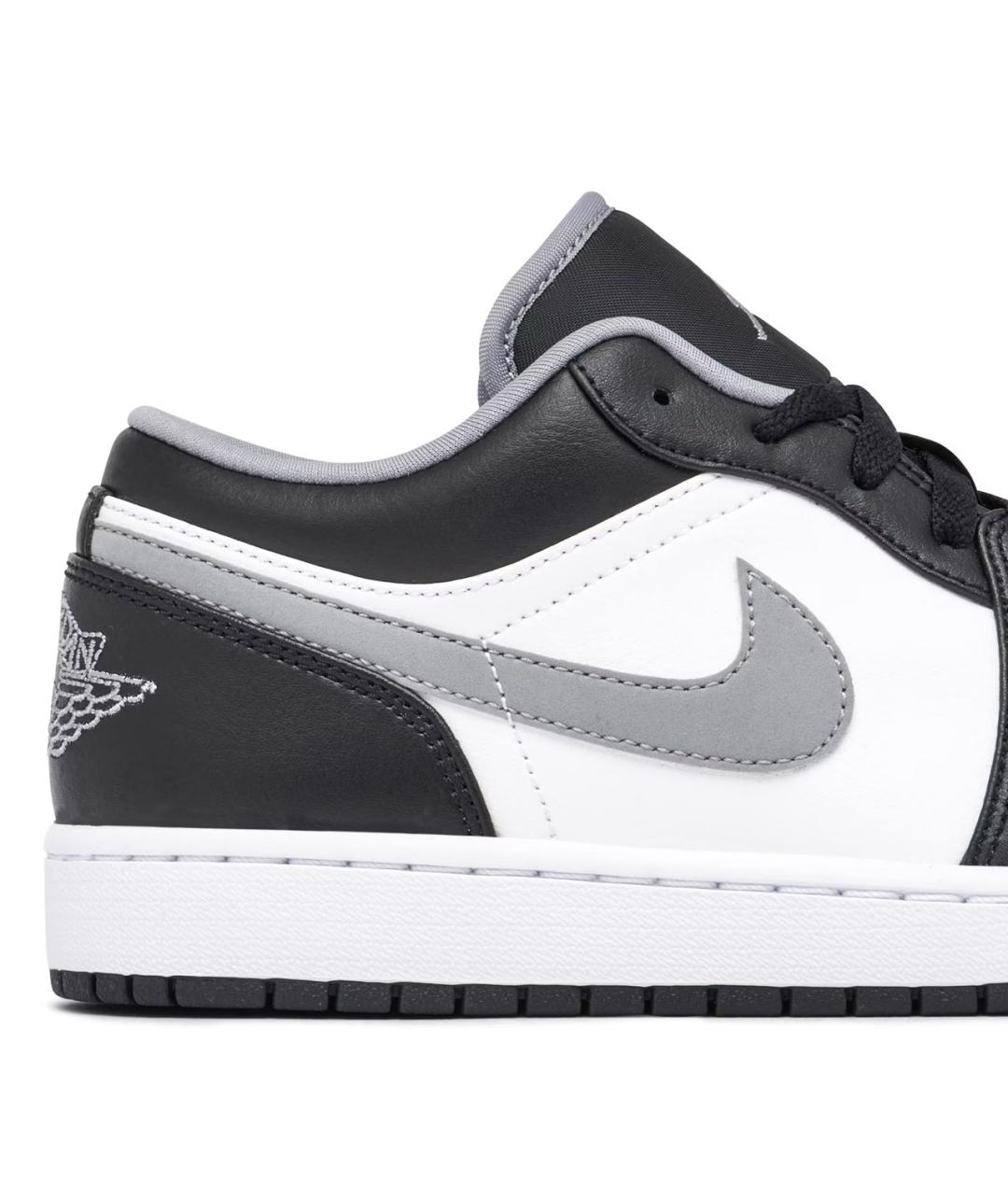 JORDAN Черные кожаные низкие кроссовки / кеды, фото 8