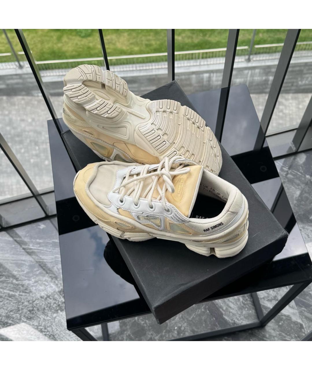 ADIDAS X RAF SIMONS Бежевые низкие кроссовки / кеды, фото 5