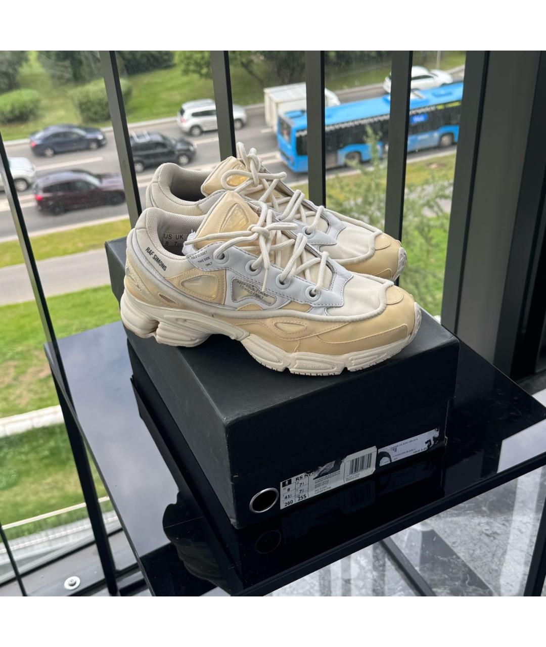 ADIDAS X RAF SIMONS Бежевые низкие кроссовки / кеды, фото 6