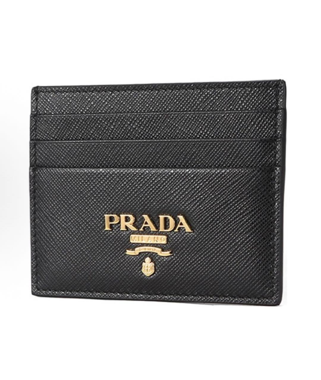 PRADA Черный кожаный кардхолдер, фото 3