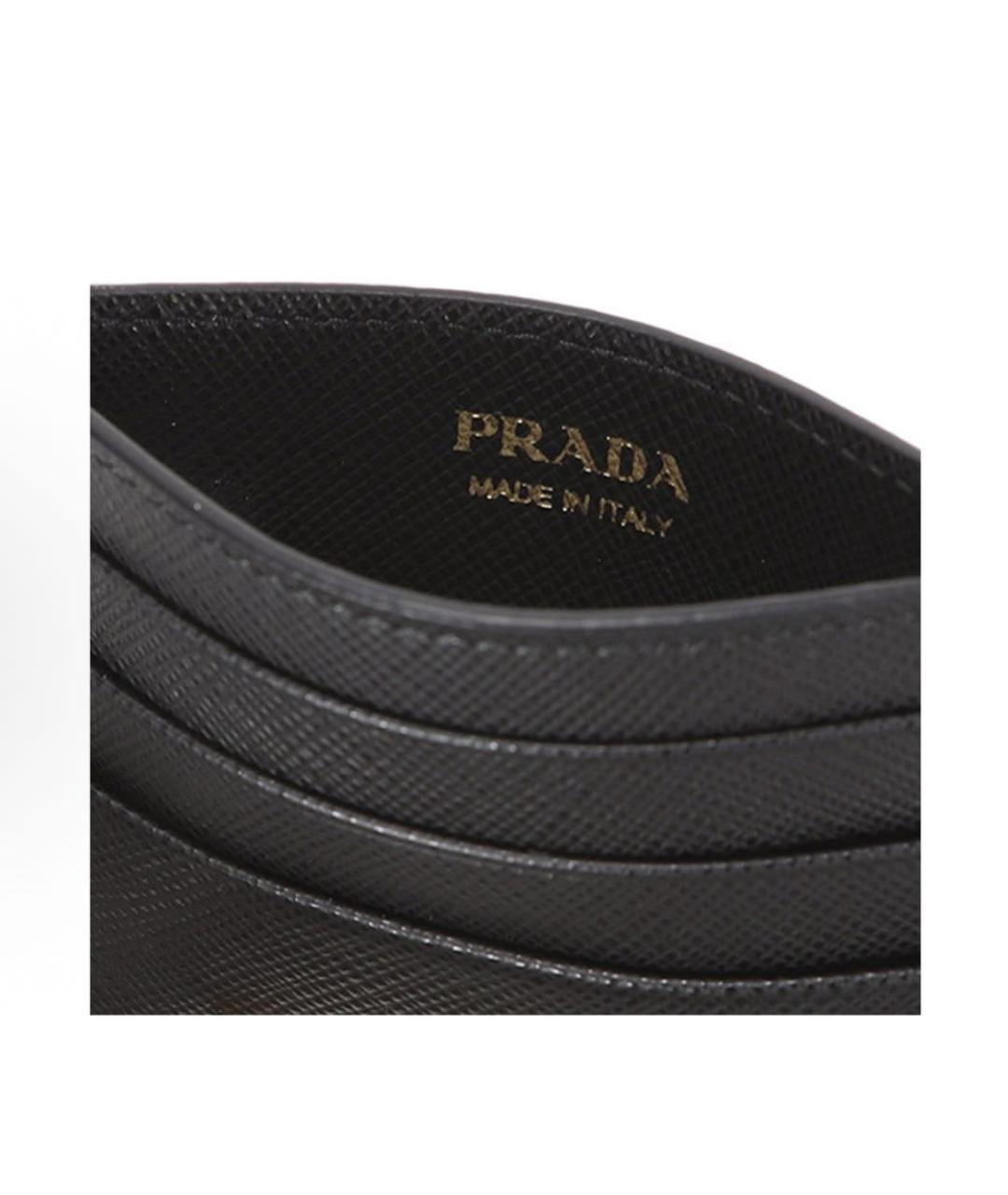 PRADA Черный кожаный кардхолдер, фото 5