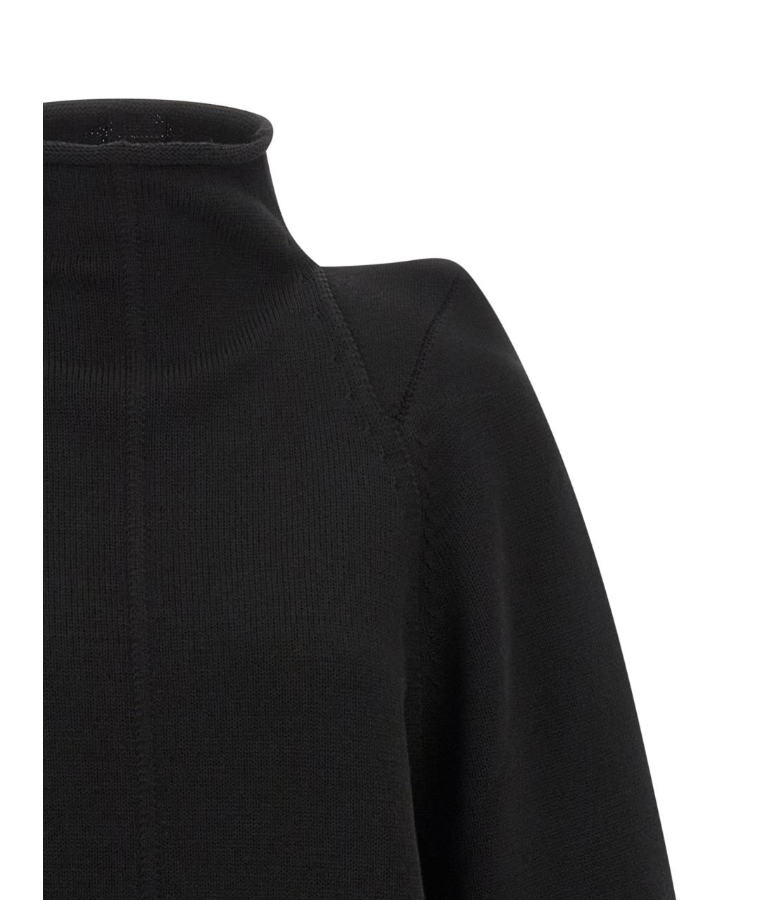RICK OWENS Черный шерстяной джемпер / свитер, фото 3