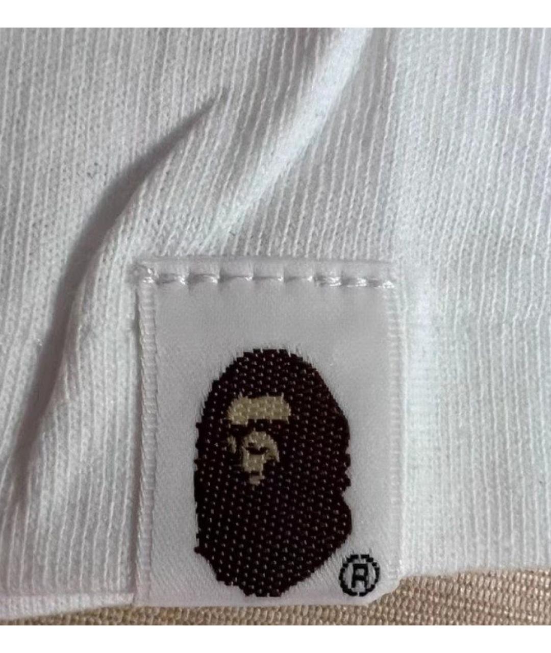 A BATHING APE Белая хлопковая футболка, фото 6