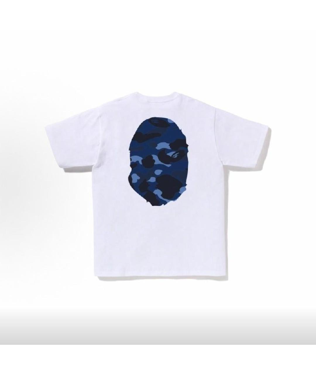 A BATHING APE Белая хлопковая футболка, фото 2