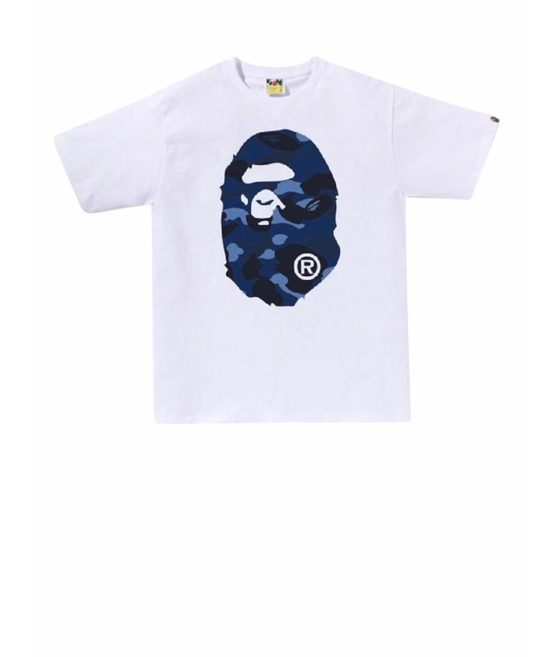 A BATHING APE Белая хлопковая футболка, фото 1