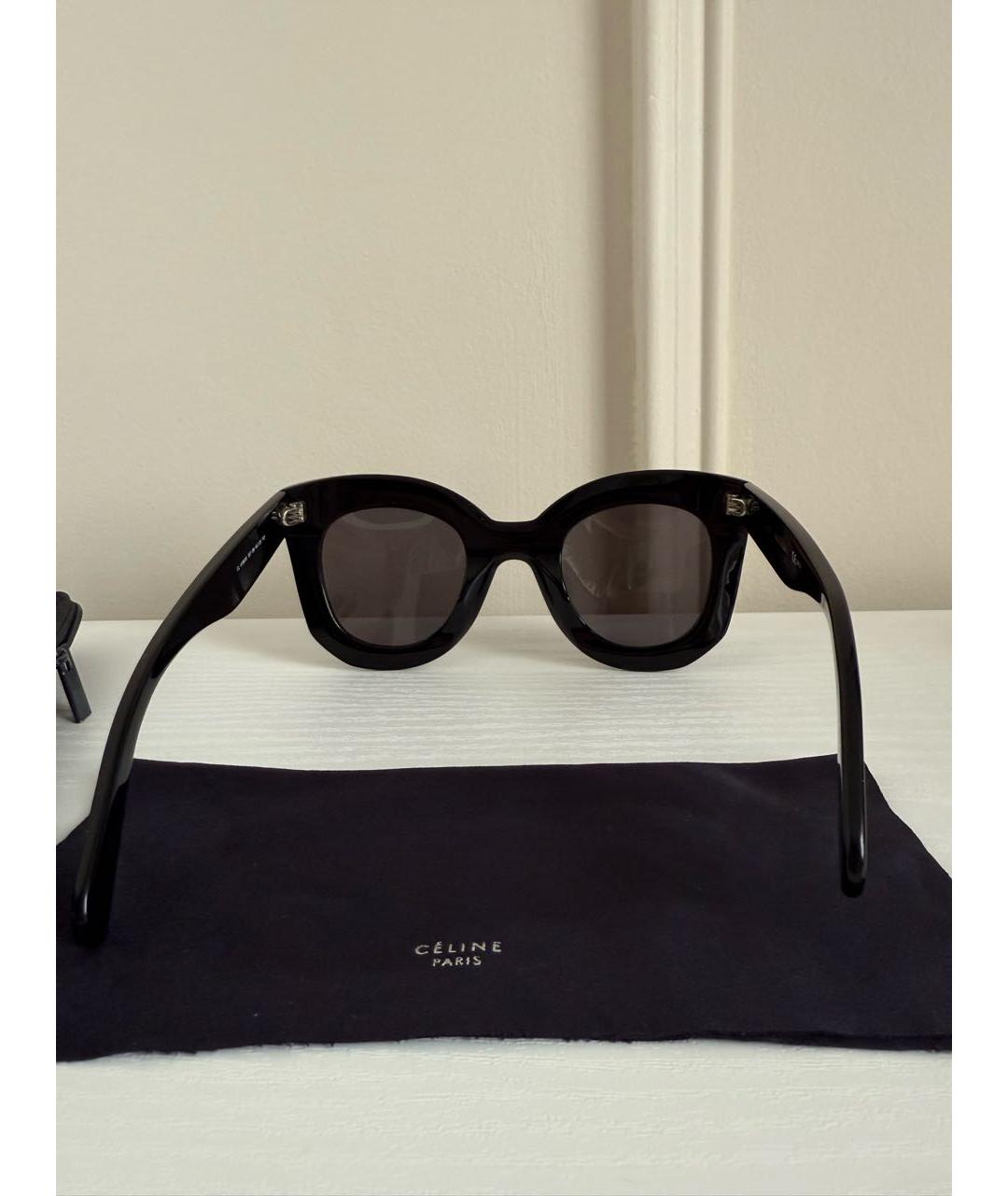 CELINE Черные пластиковые солнцезащитные очки, фото 7
