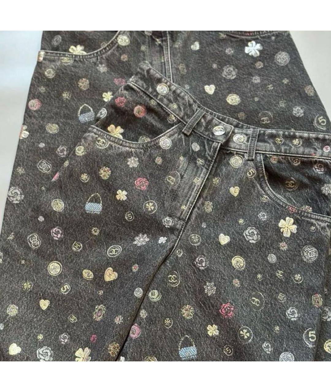 CHANEL Мульти джинсы клеш, фото 3