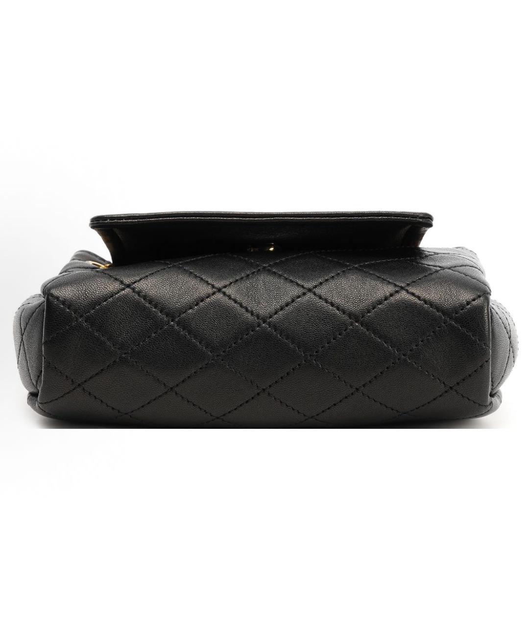 SAINT LAURENT Черная кожаная сумка через плечо, фото 4