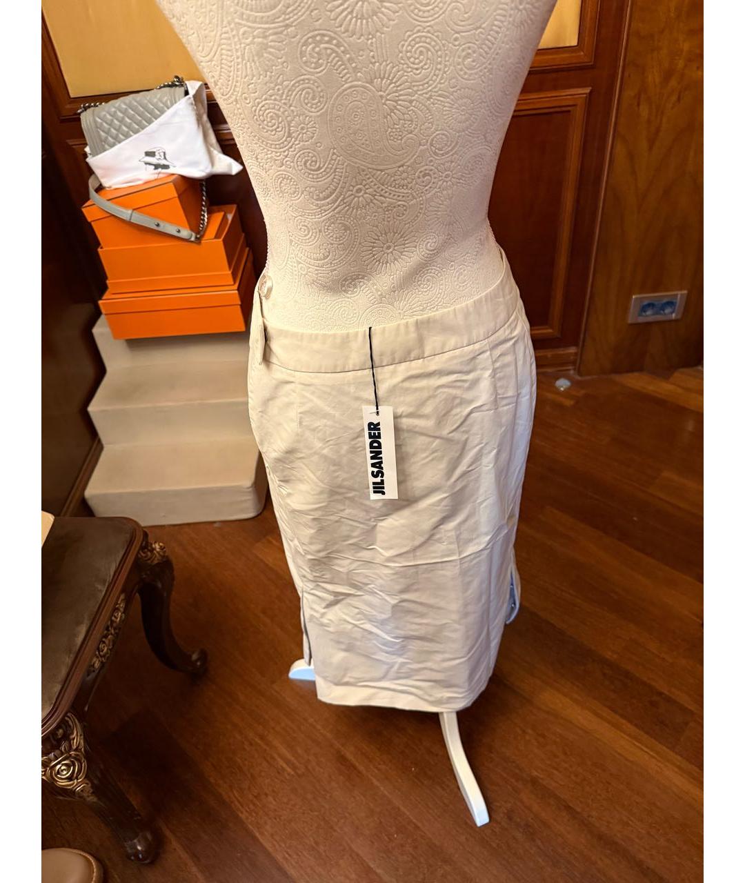 JIL SANDER Белая полиэстеровая куртка, фото 4
