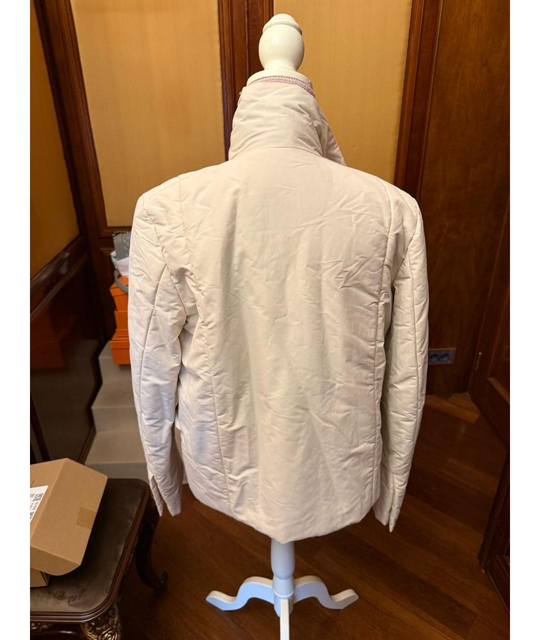 JIL SANDER Белая полиэстеровая куртка, фото 2