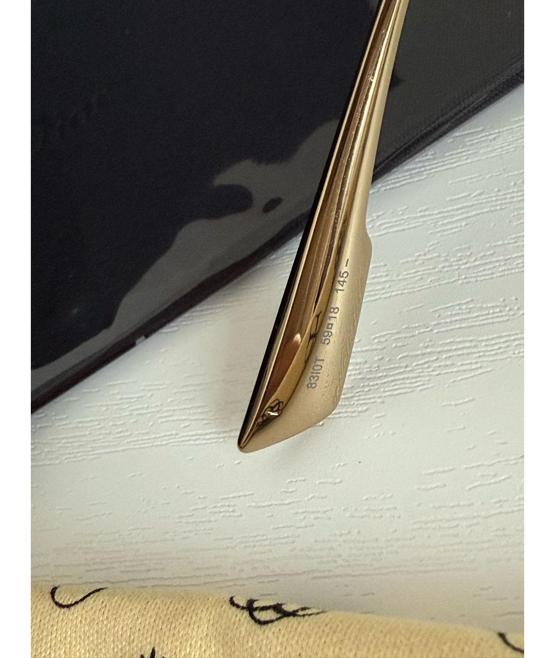 CHRISTIAN DIOR Серебряные металлические солнцезащитные очки, фото 7