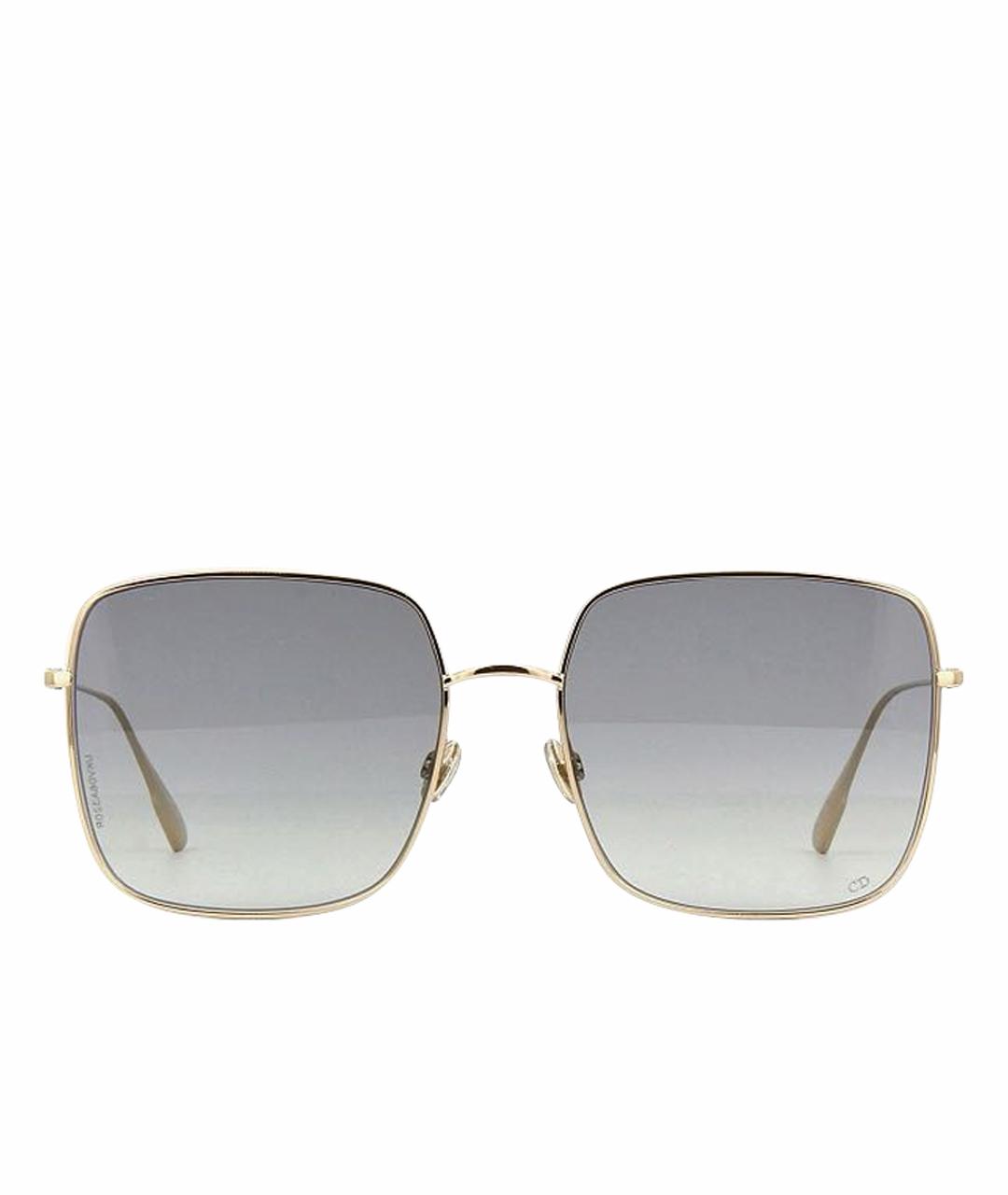 CHRISTIAN DIOR Серебряные металлические солнцезащитные очки, фото 1