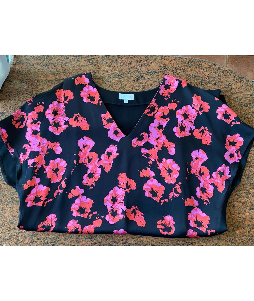 ESCADA Черное вискозное повседневное платье, фото 3