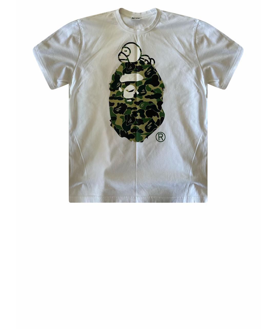 BAPE Белая хлопковая футболка, фото 1