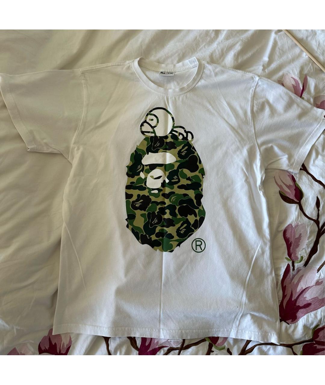 BAPE Белая хлопковая футболка, фото 4