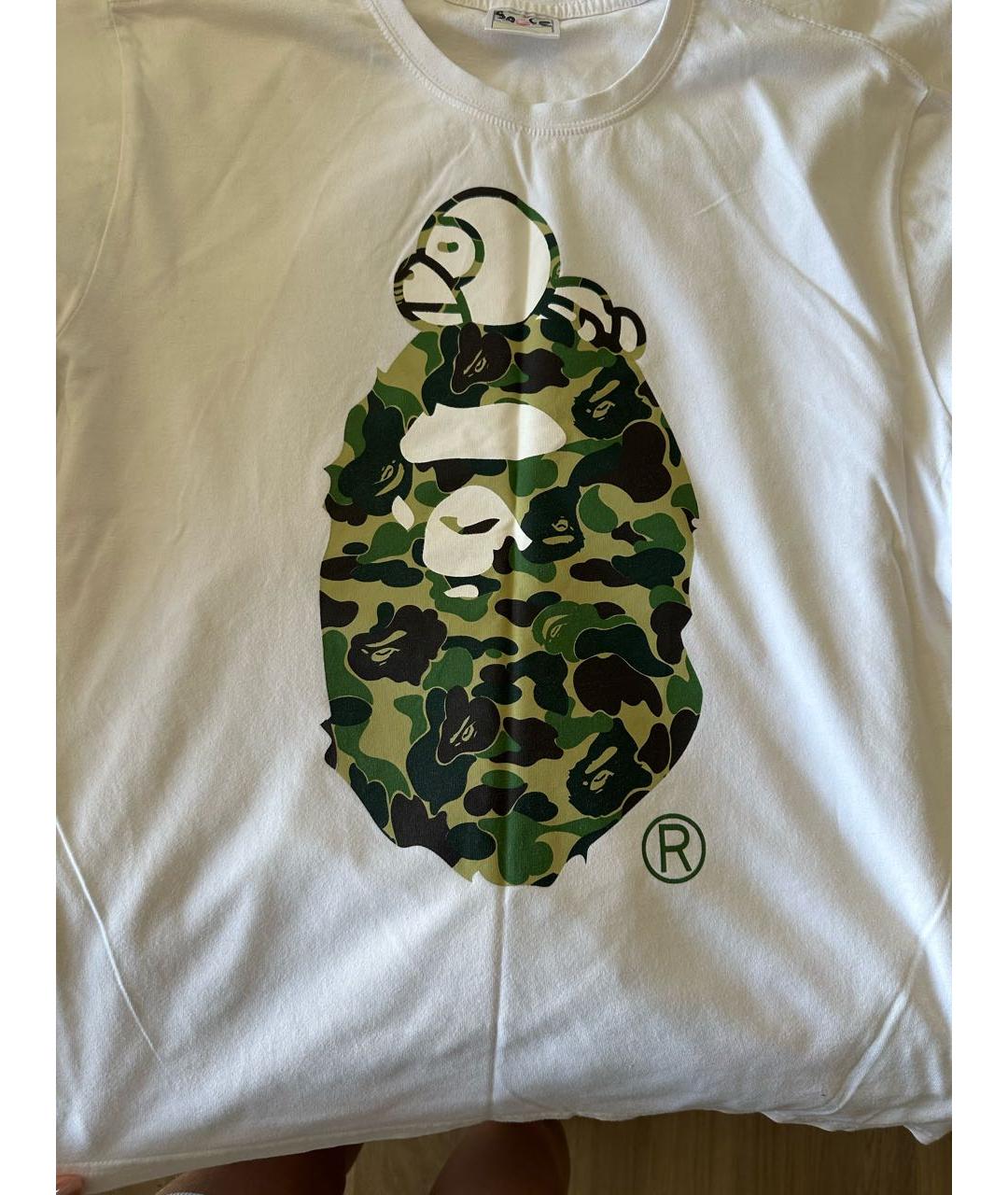BAPE Белая хлопковая футболка, фото 2