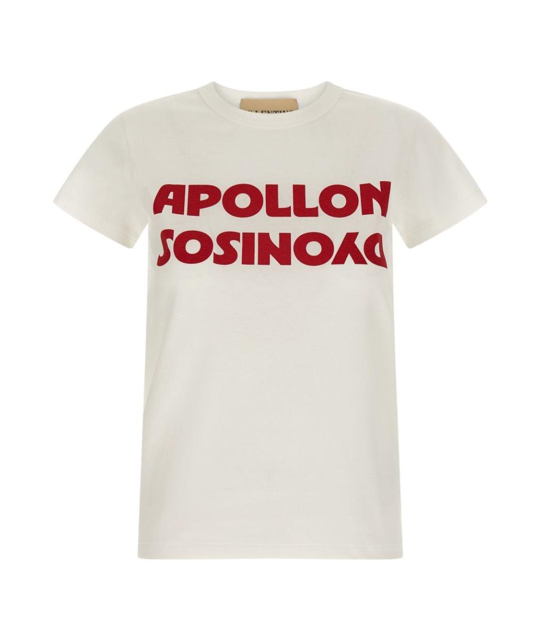 VALENTINO Белая хлопковая футболка, фото 1