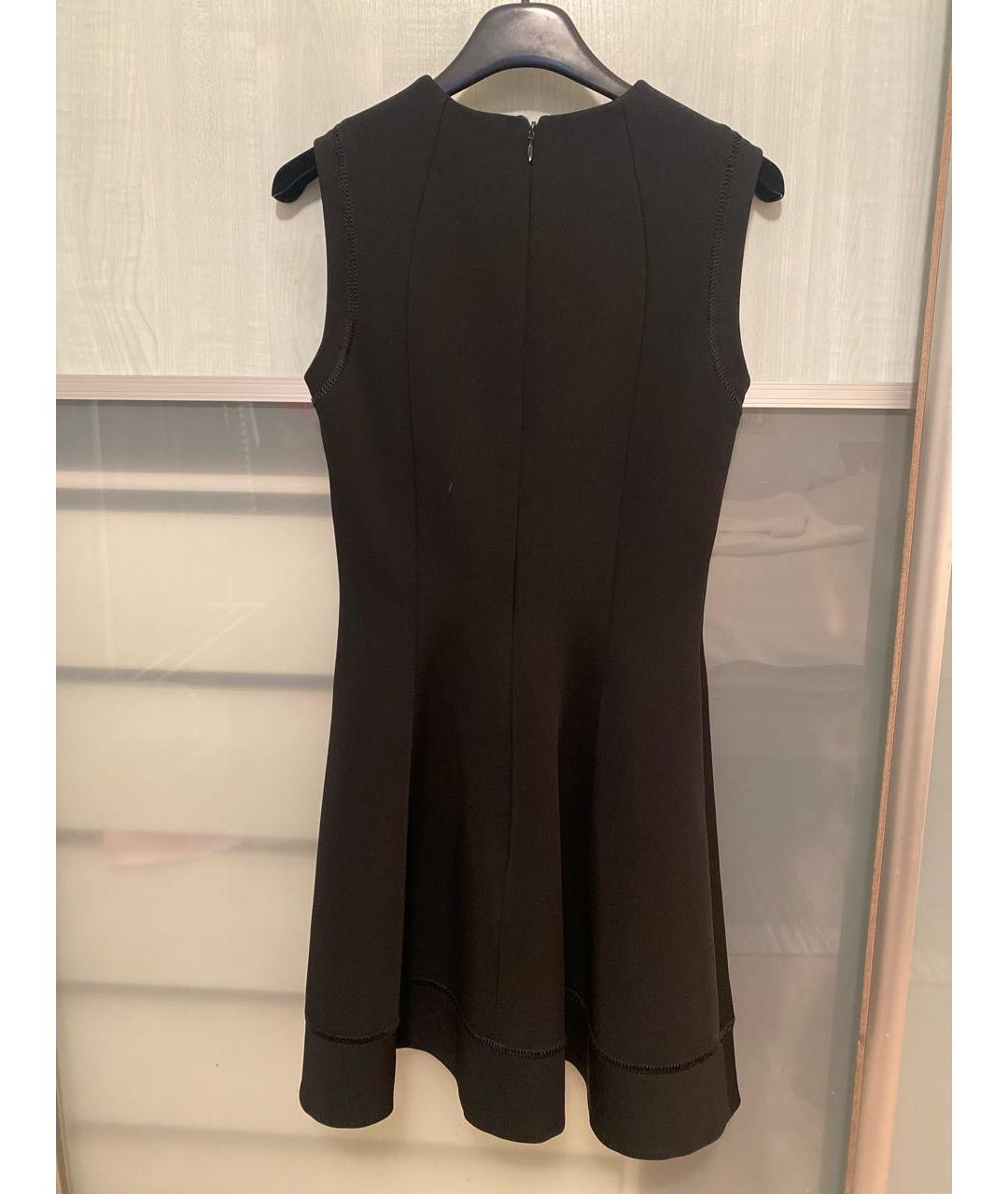 VICTORIA BECKHAM Черное вискозное коктейльное платье, фото 2