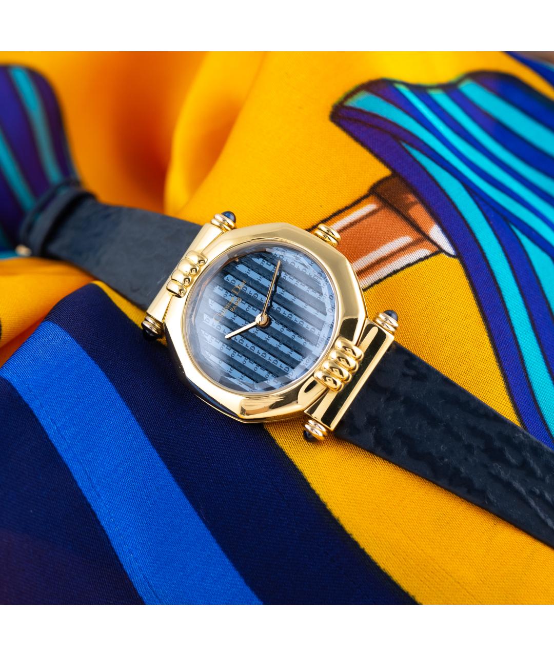 CHRISTIAN DIOR Синие металлические часы, фото 3