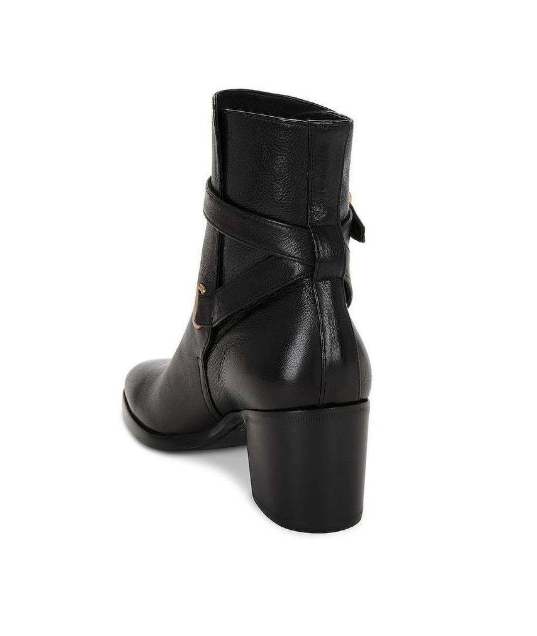 SAINT LAURENT Черные кожаные ботинки, фото 5