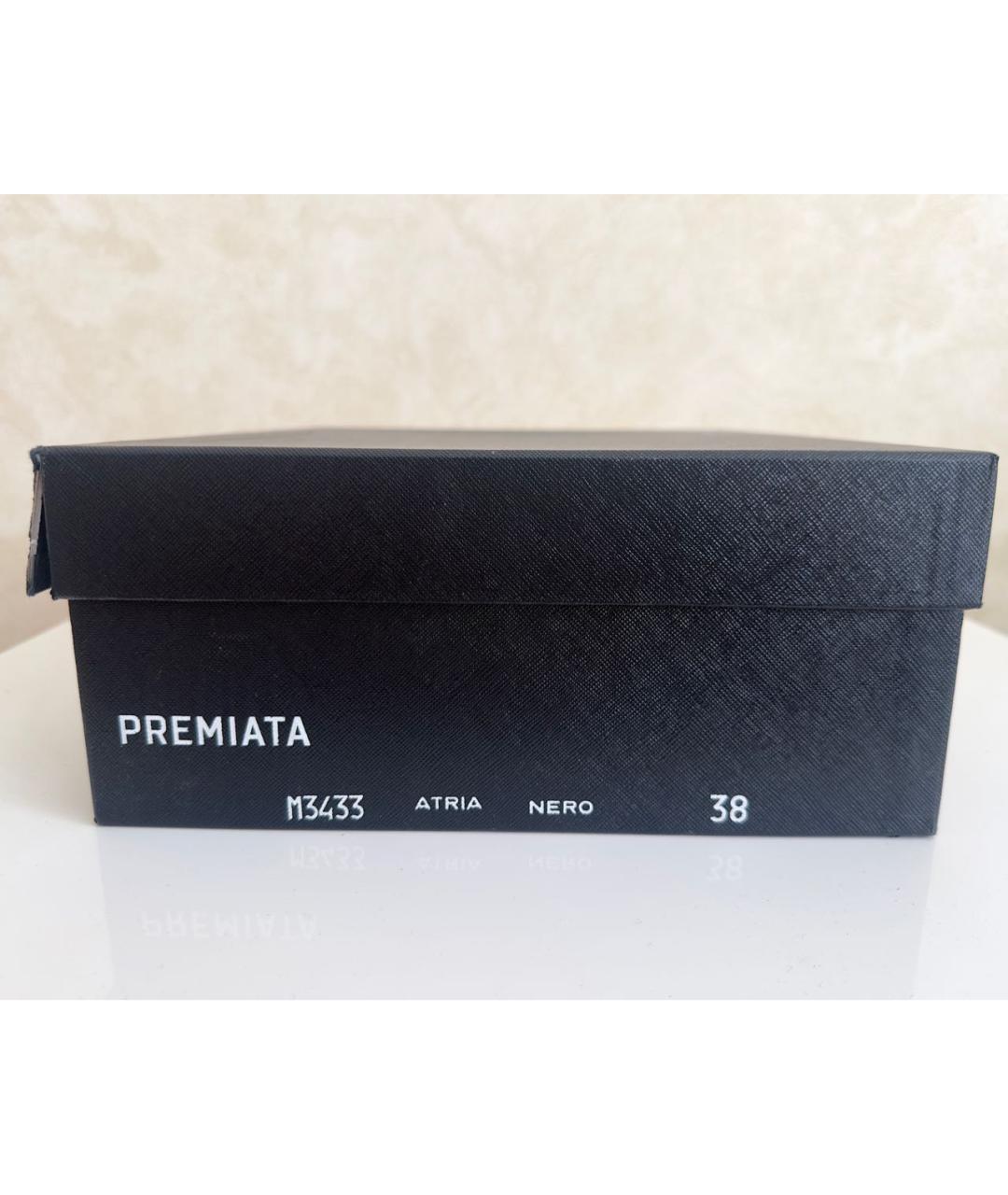 PREMIATA Черные кожаные ботильоны, фото 7