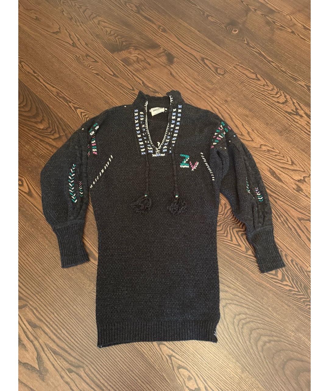 ZADIG & VOLTAIRE Серое кашемировое повседневное платье, фото 2