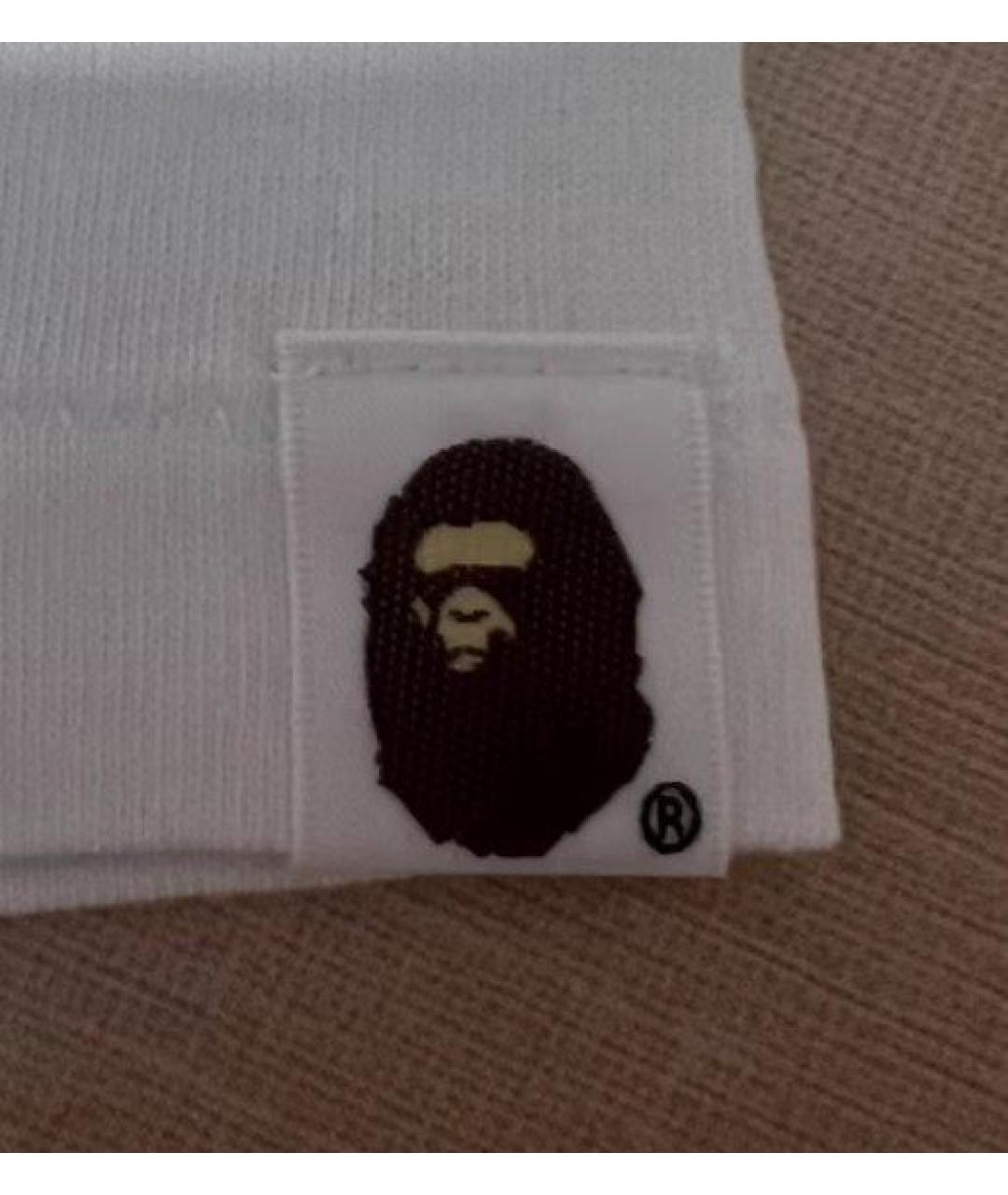 A BATHING APE Белая хлопковая футболка, фото 5