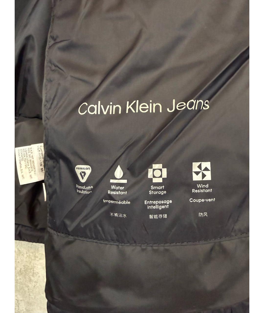 CALVIN KLEIN JEANS Черный полиэстеровый пуховик, фото 6