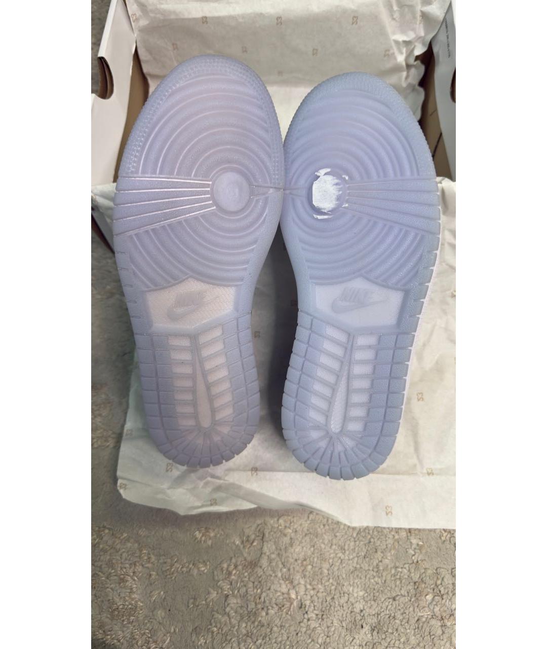 NIKE Белые кожаные кроссовки, фото 7