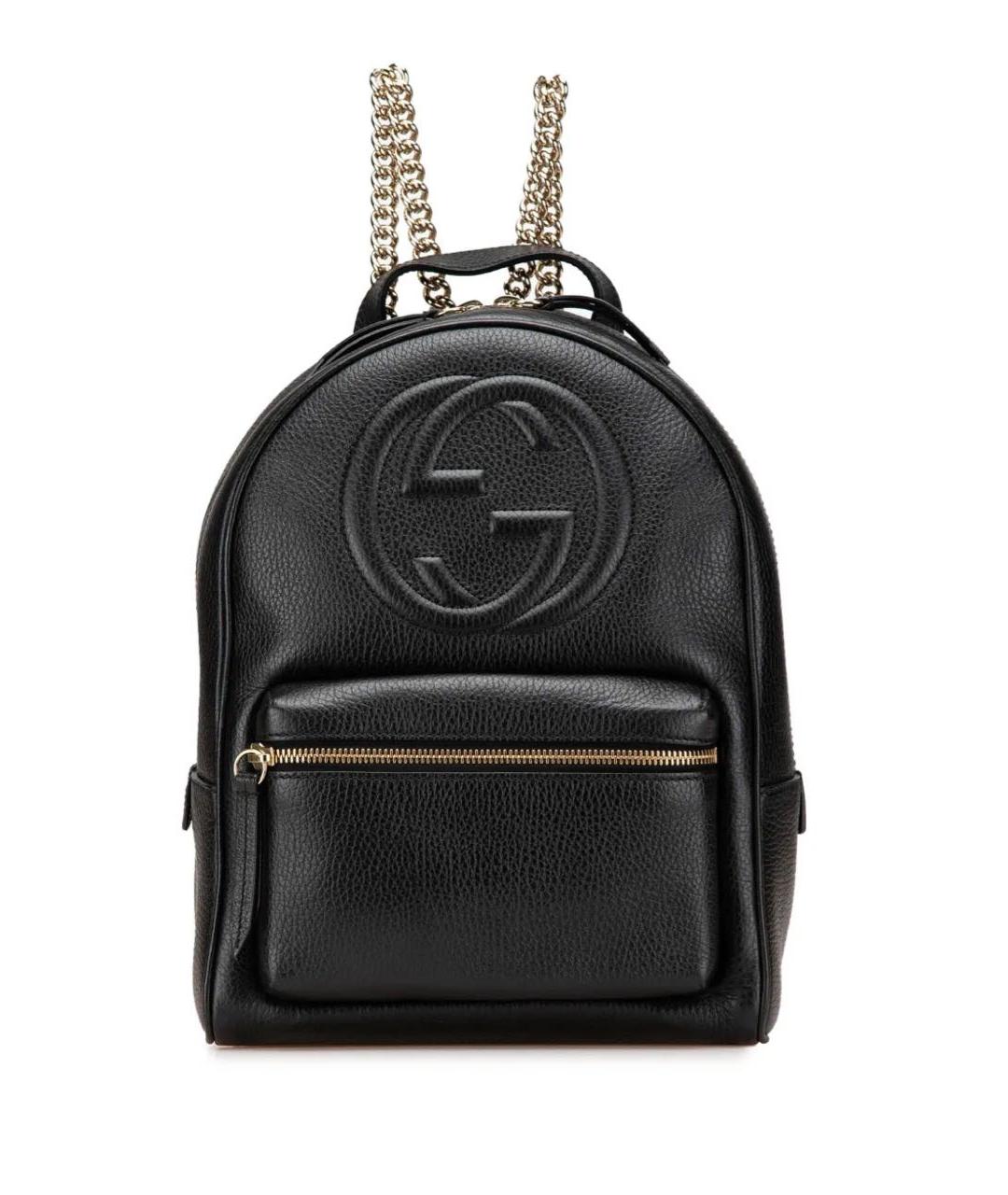 GUCCI Черный кожаный рюкзак, фото 8
