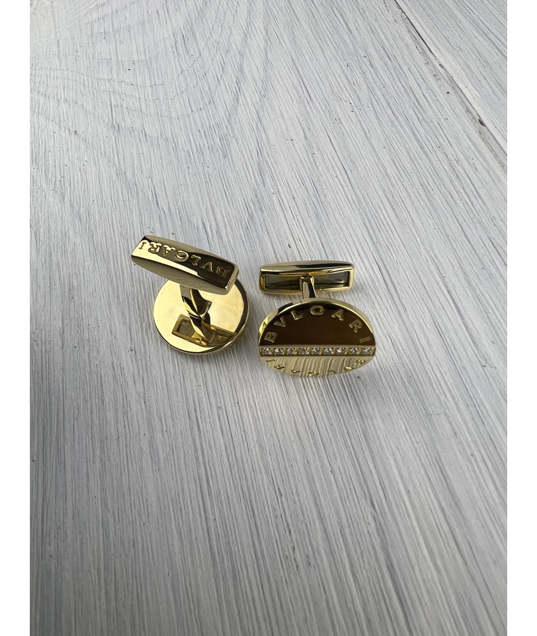BVLGARI Золотые запонки из желтого золота, фото 6