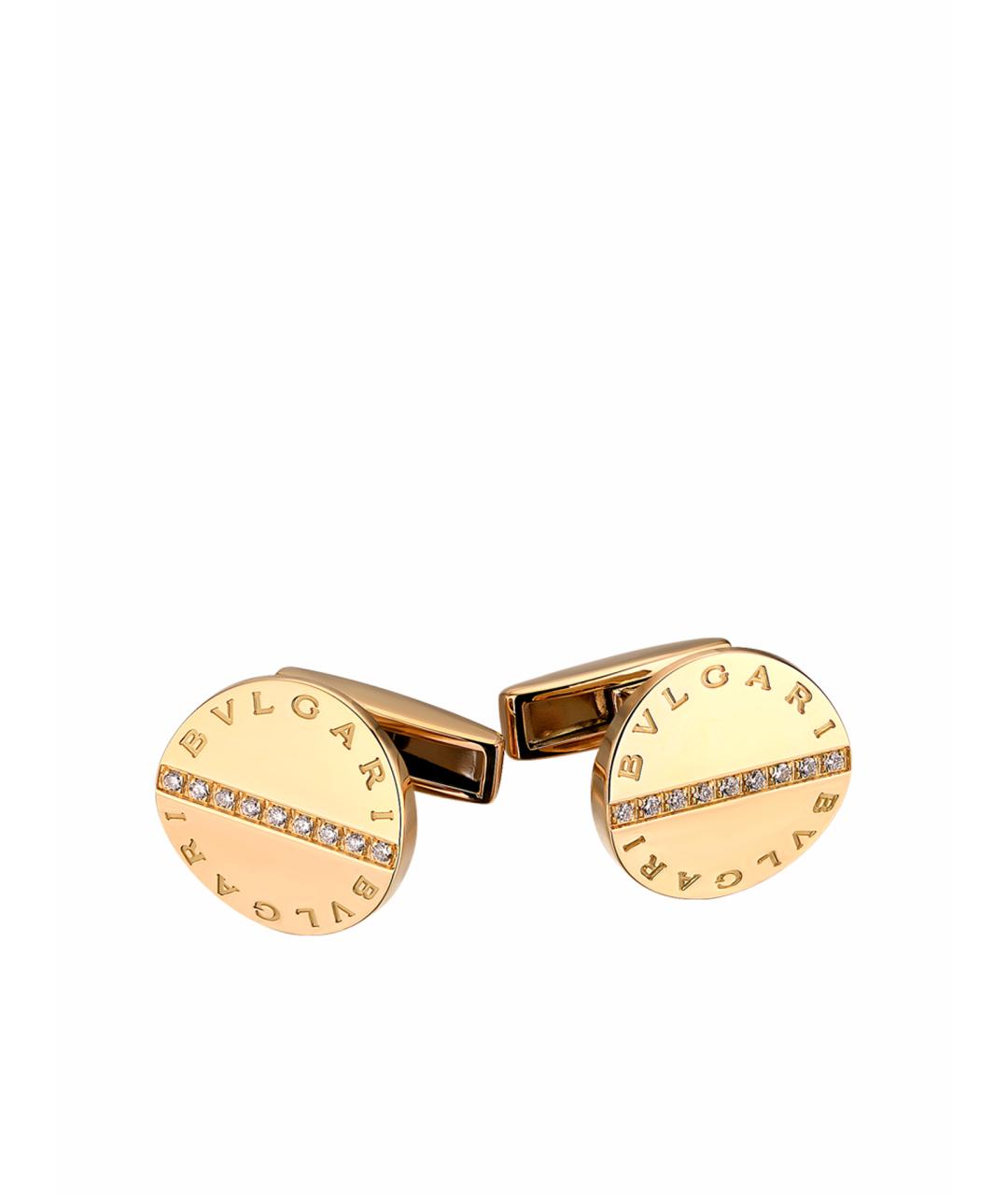 BVLGARI Золотые запонки из желтого золота, фото 1