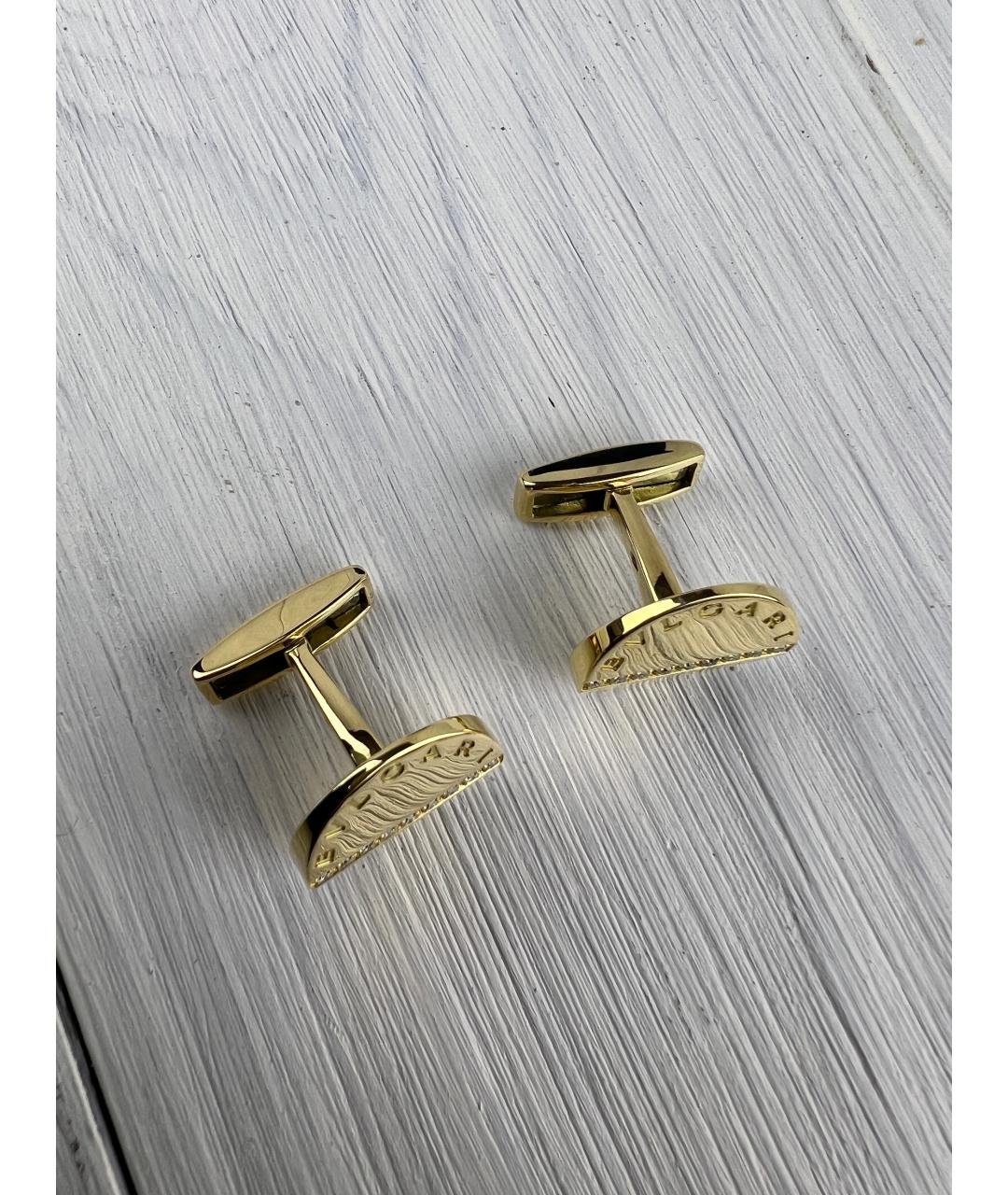 BVLGARI Золотые запонки из желтого золота, фото 5
