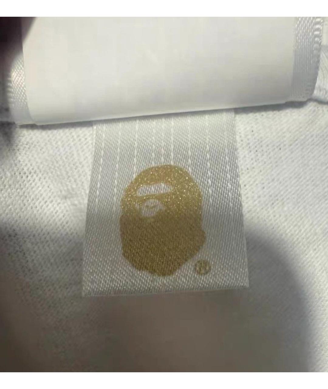 A BATHING APE Белая хлопковая футболка, фото 3