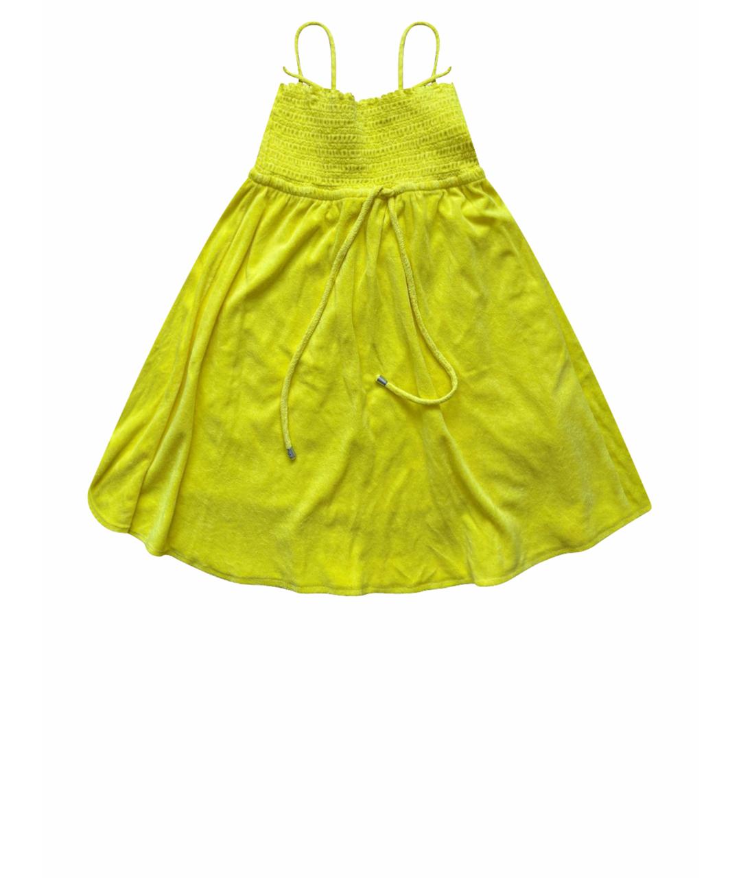 JUICY COUTURE Желтое хлопковое платье, фото 1